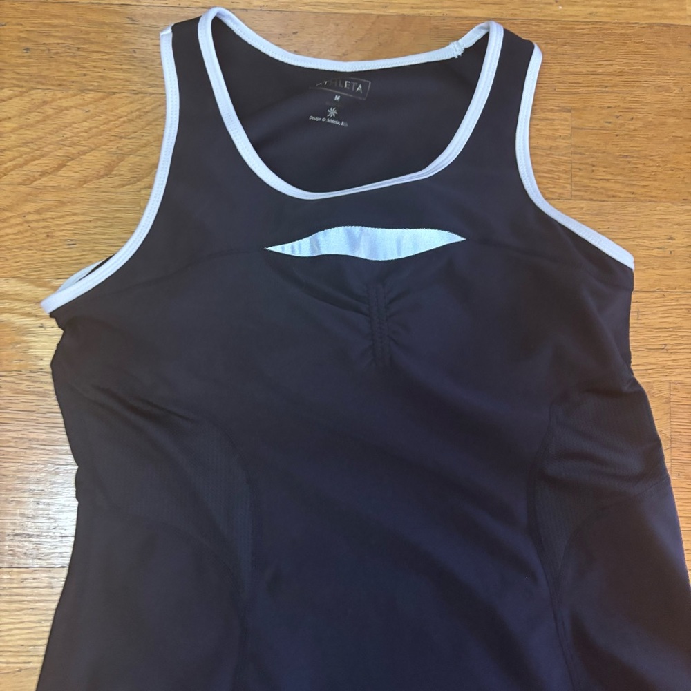 Athleta Smash Tennis Pickleball Golf Outdoor Hiking Preppy Side Zip Mini Dress M - Picture 2 of 6